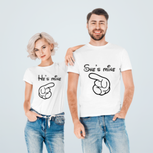 T-shirt she's/he's mine