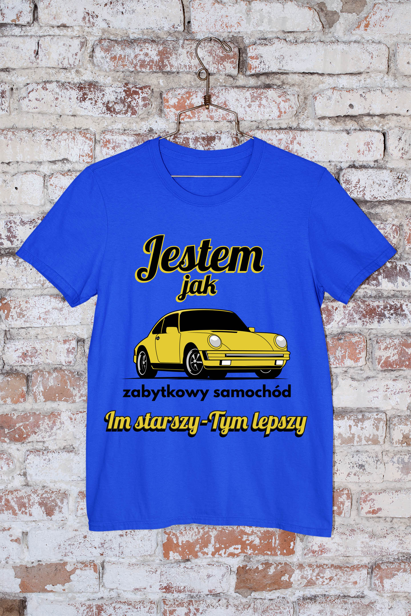 T-Shirt Jestem jak zabytkowy samochód - obrazek 3