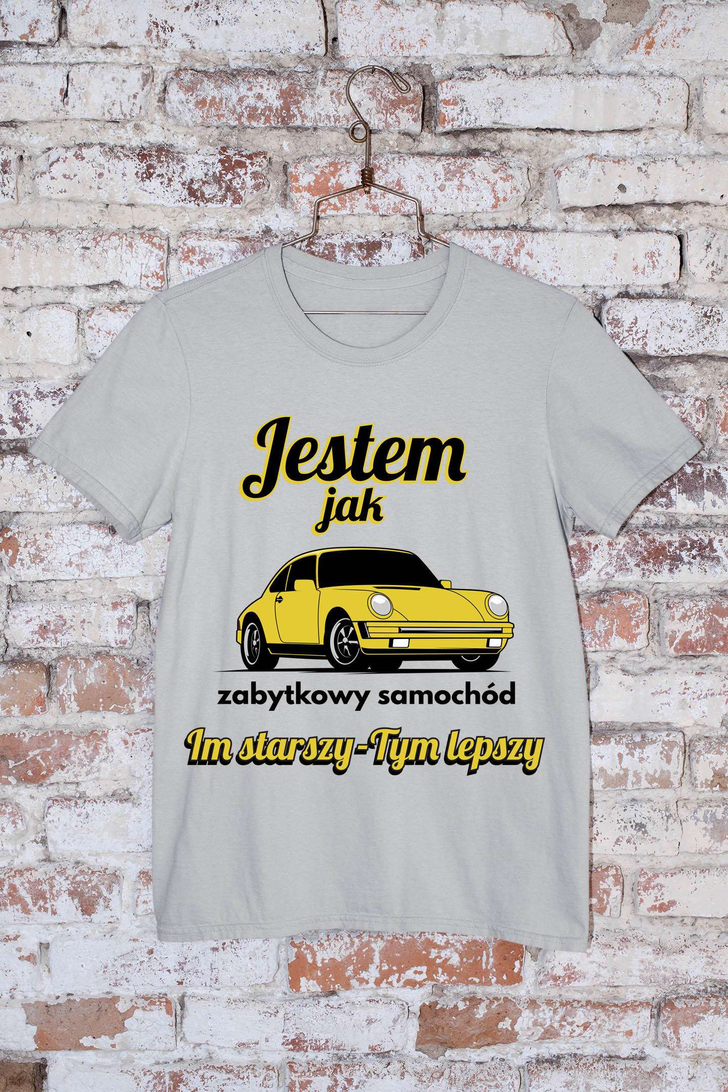 T-Shirt Jestem jak zabytkowy samochód - obrazek 2